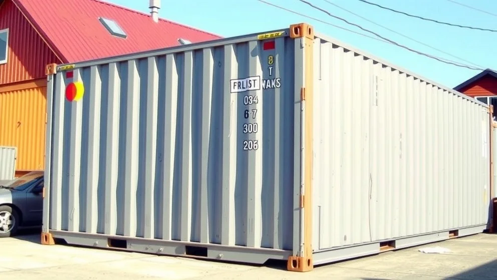 Hur lång är en 20 fots container