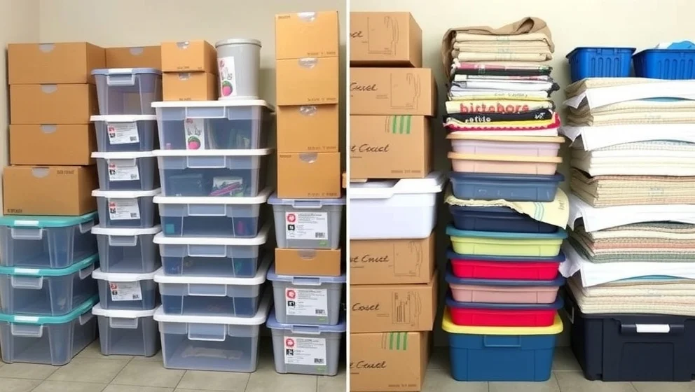 Vilket sätt att stapla kräver minst plats